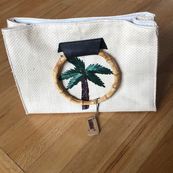 🌴Palm Tree Canvas Bamboo bag🌴 - Picture 5 of 8